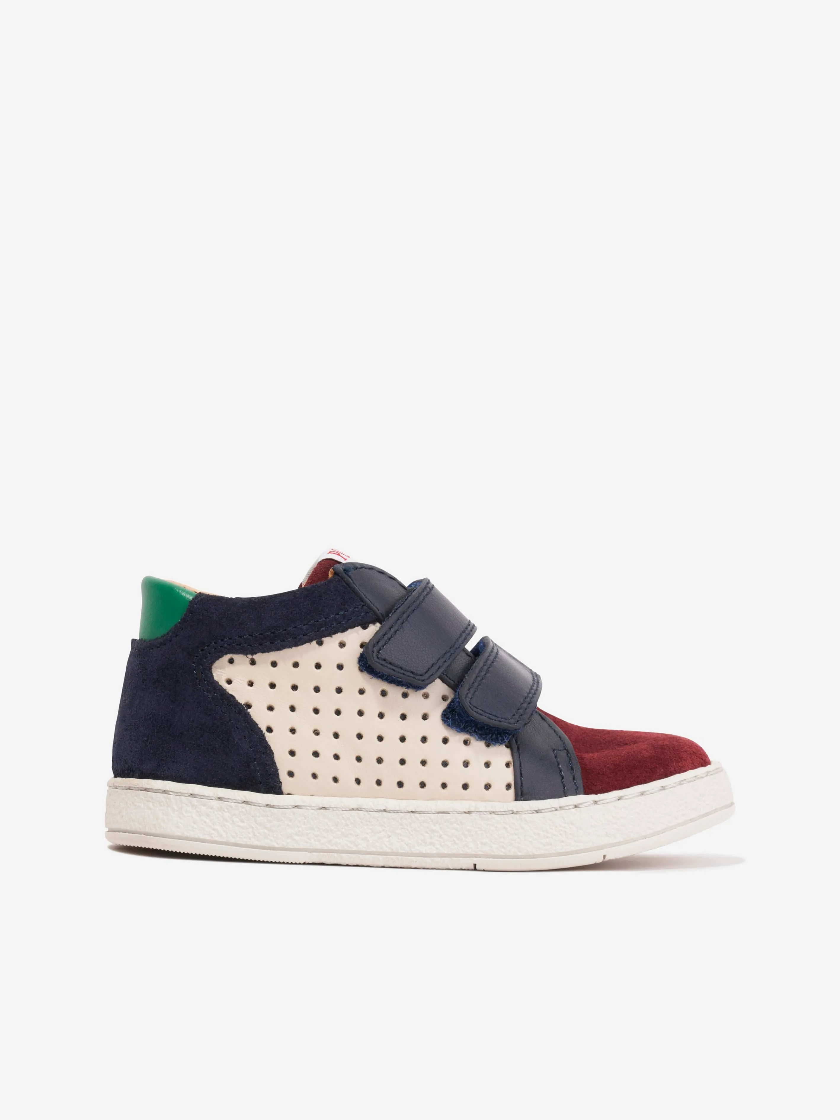 Pom D'Api Boys Leather Mousse Easy Trainers in Navy