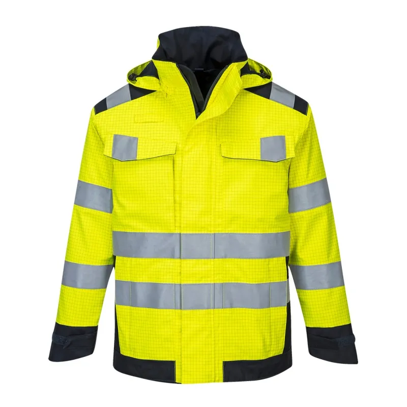 Portwest MV70 Modaflame Rainproof Multi-Hazard Arc Flash Jacket