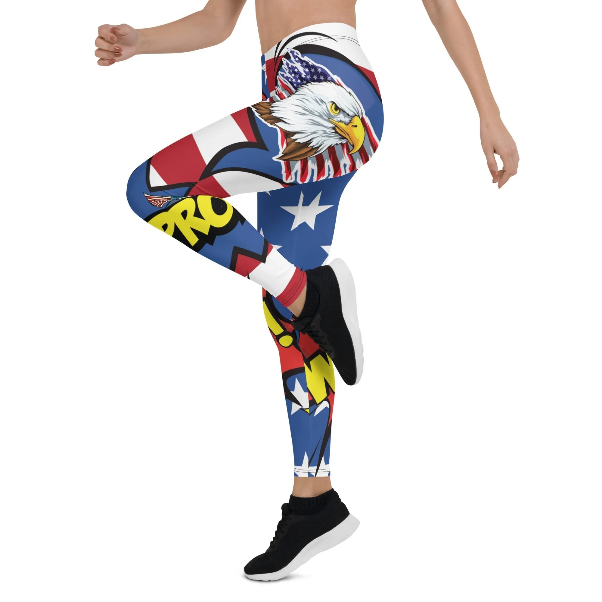 Proud American Pop Art Leggings