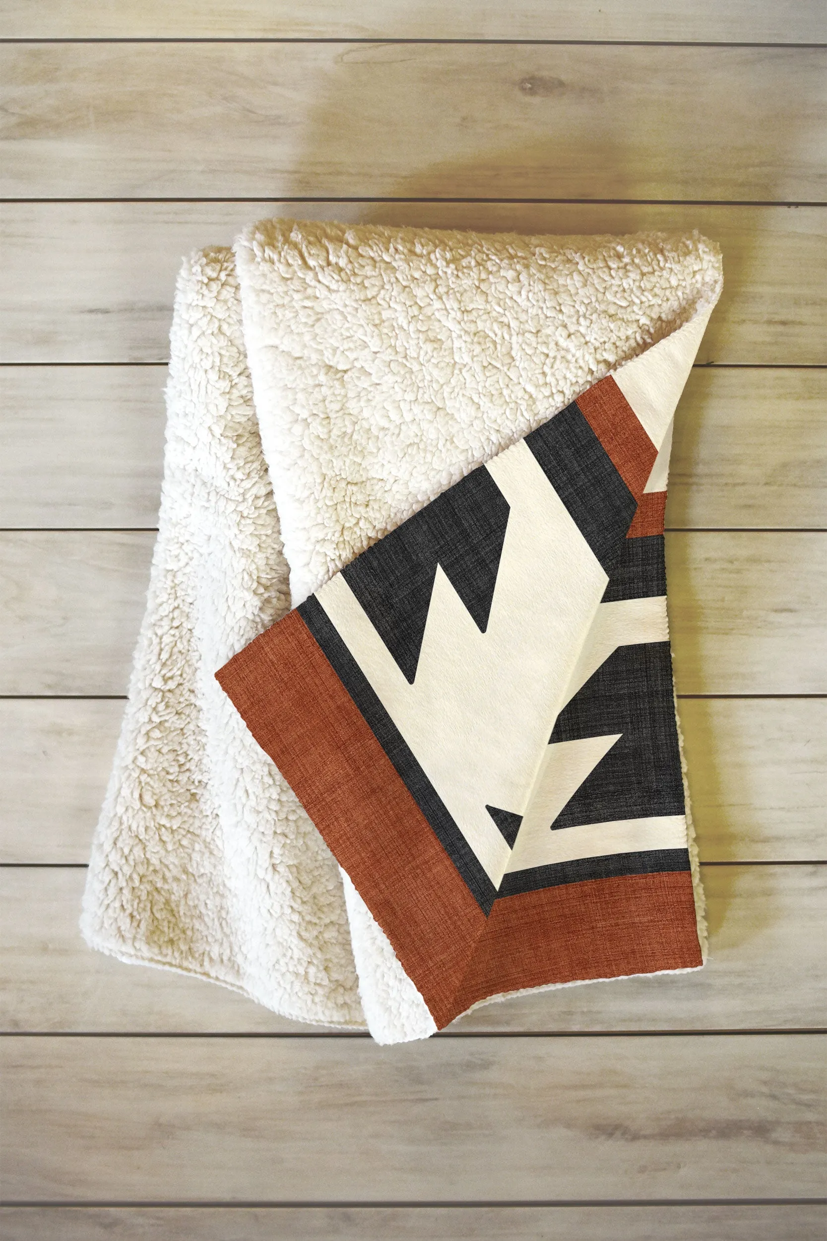 Province Rust Fleece Throw Blanket (DS) DD