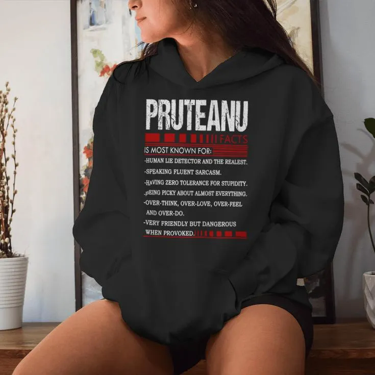 Pruteanu Name Facts Last Name Pruteanu Name Facts Family Name Women Hoodie