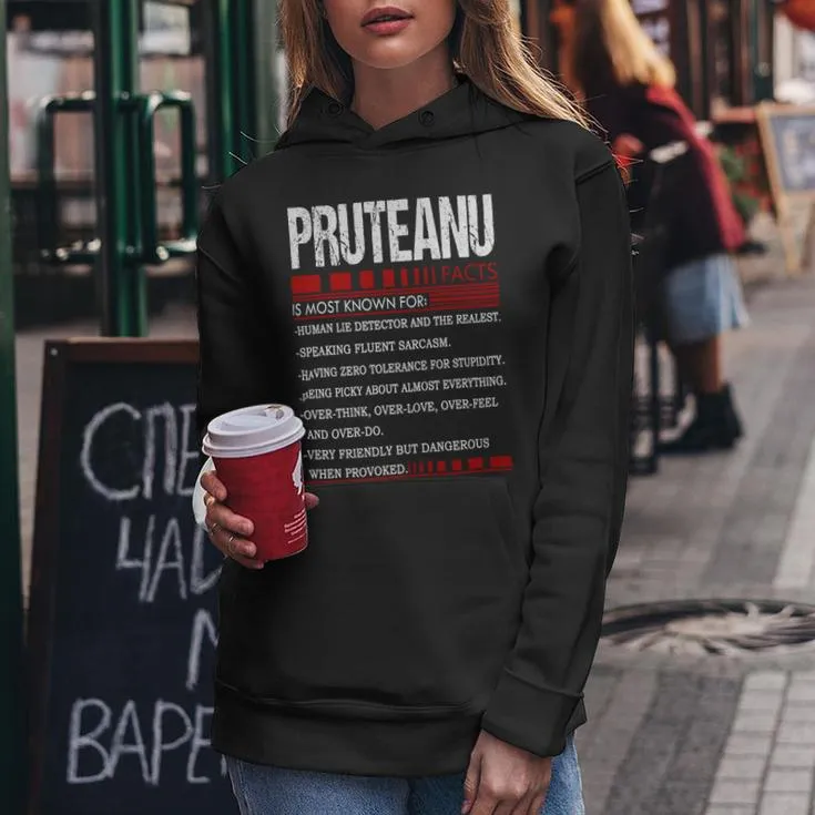 Pruteanu Name Facts Last Name Pruteanu Name Facts Family Name Women Hoodie