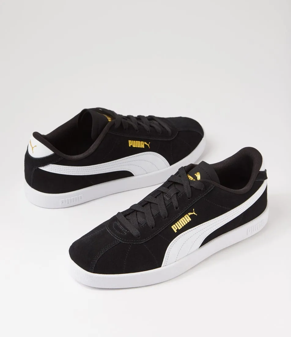 PUMA 397444 Puma Club 2 Black White Gold Sneakers