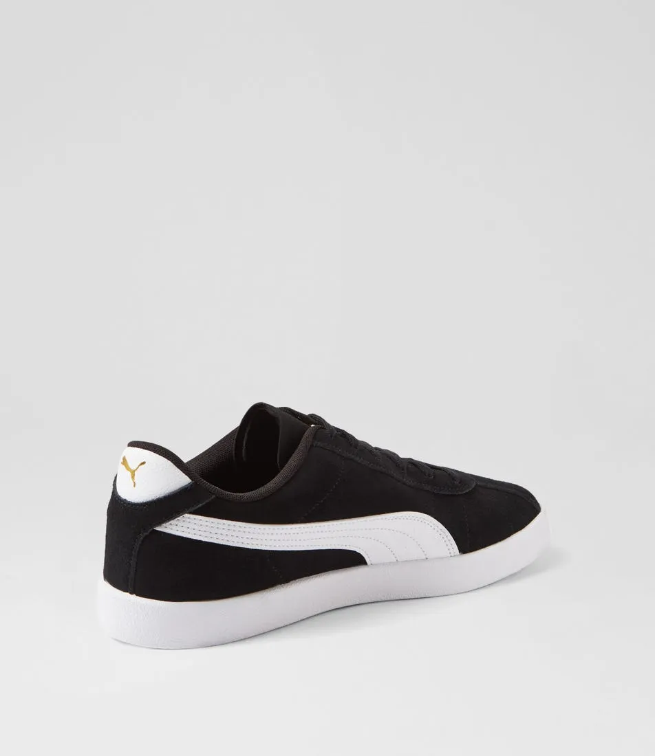 PUMA 397444 Puma Club 2 Black White Gold Sneakers