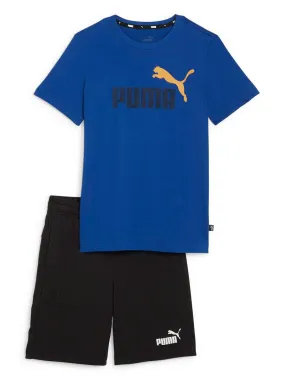 Puma Boys Short Jersey Set - Blue