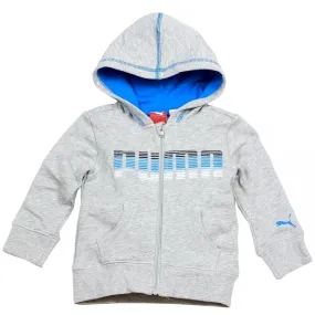 Puma Infant Toddler Boy's Slub Zip Hoodie Long Sleeve Sport Sweatshirt