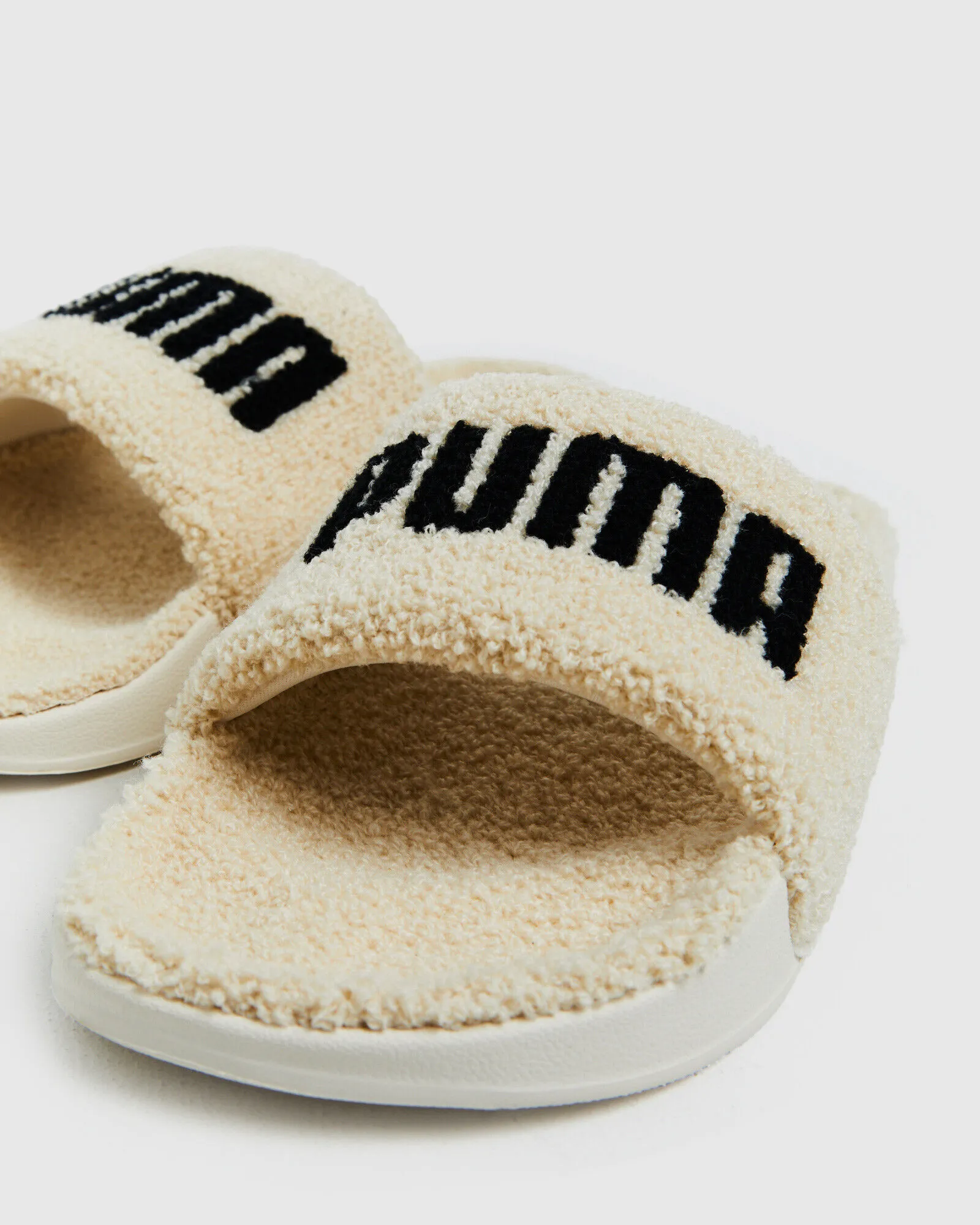 Puma Leadcat Sherpa Slides White/Puma White