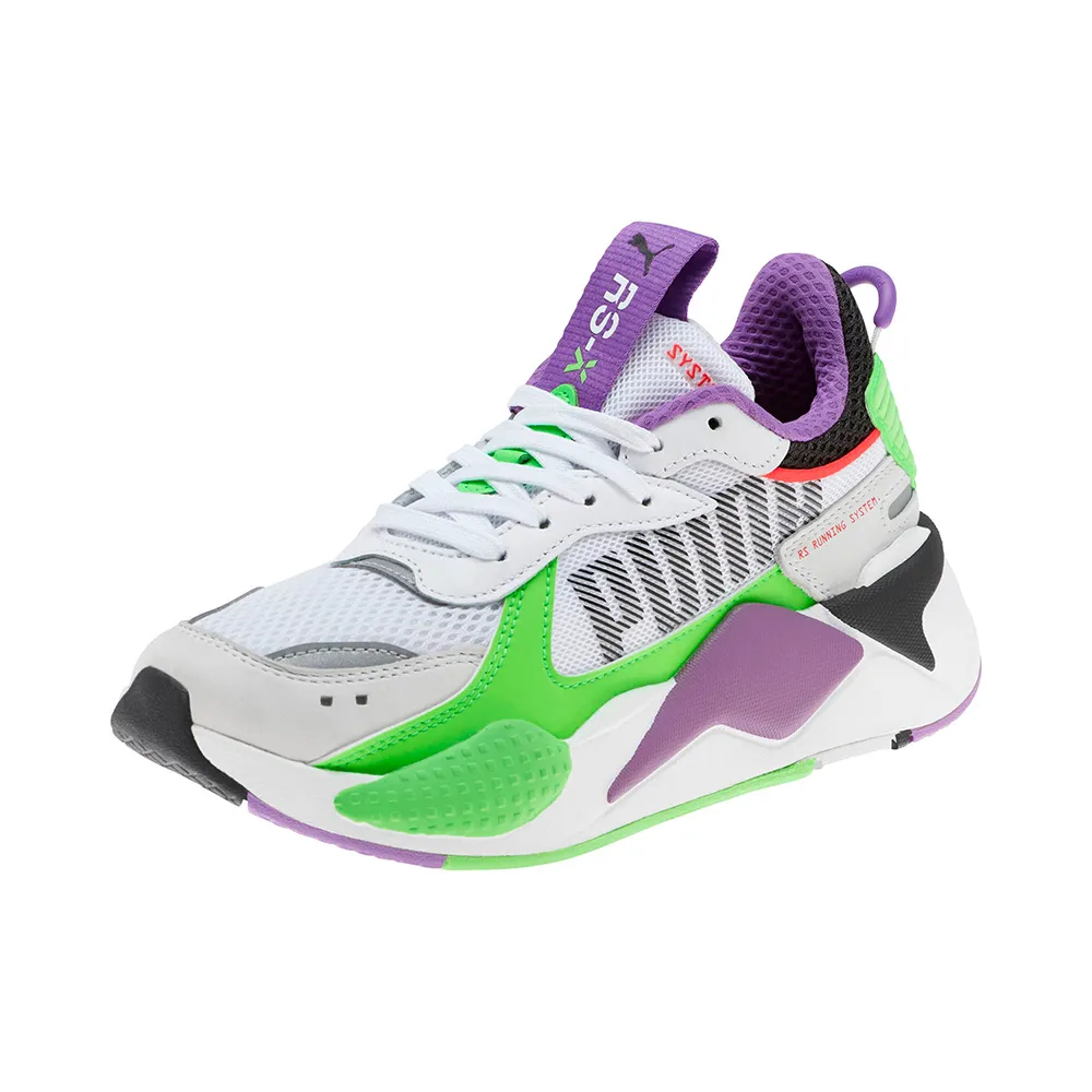 Puma RS-X Bold Sneakers White / Green Geko / Royal Lilac