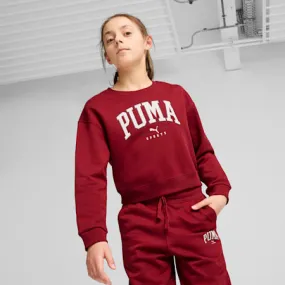 PUMA SQUAD Crew Sweat - Girls 8-16 years | Intense Red | PUMA Winter Layers | PUMA 