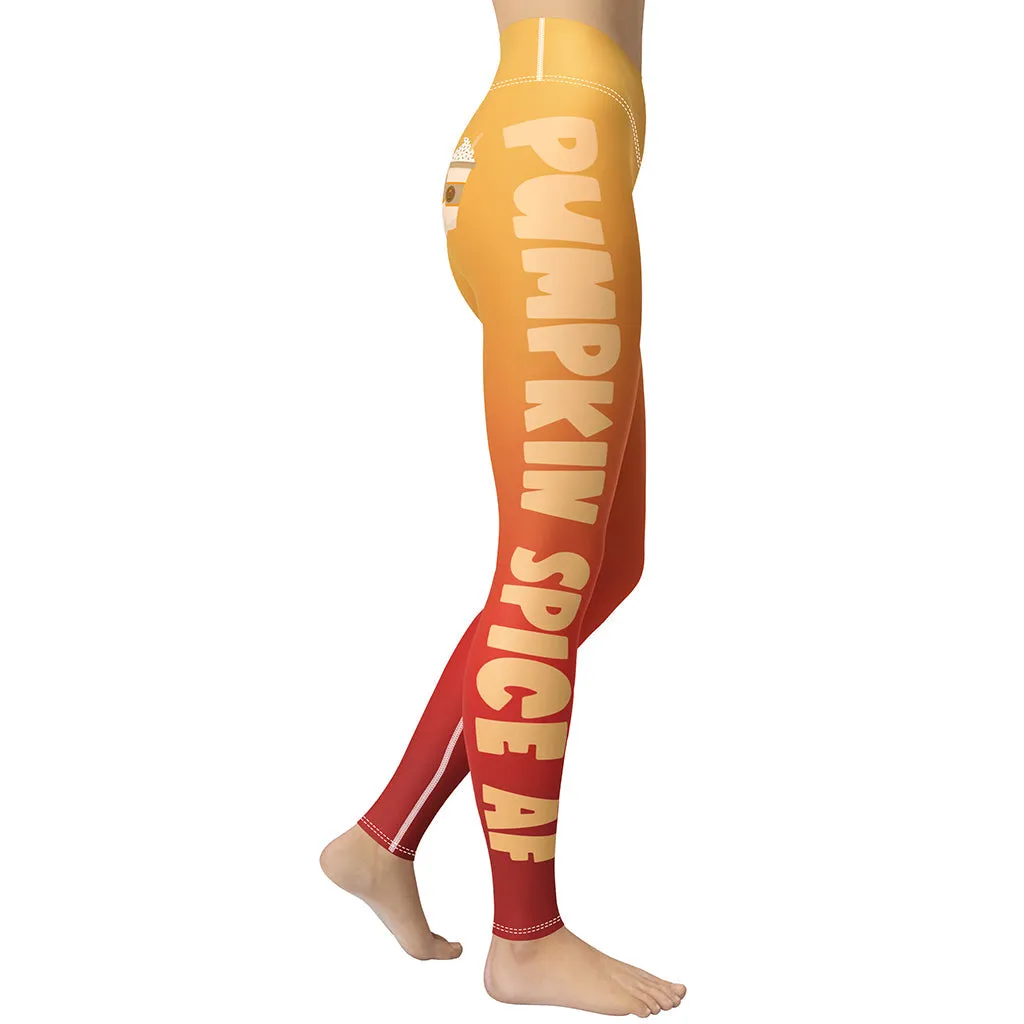 Pumpkin Spice AF Yoga Leggings