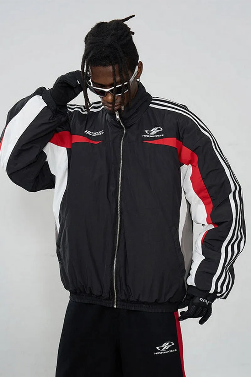 Racing Striped Logo Jacket