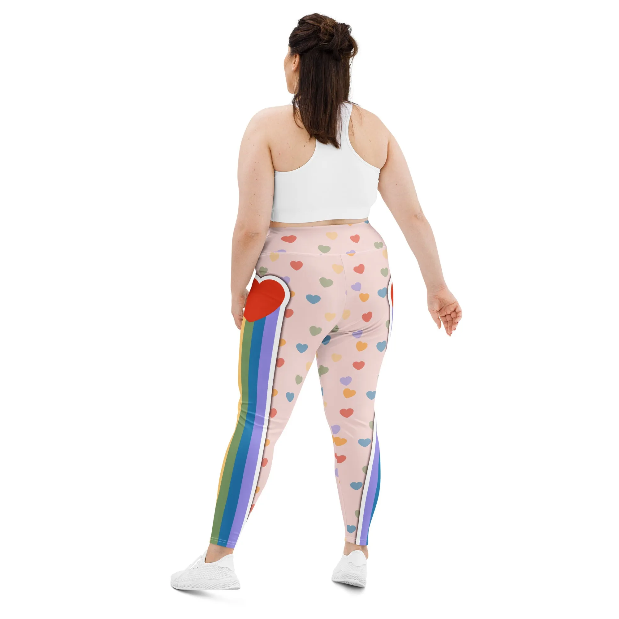 Rainbow Love Plus Size Leggings