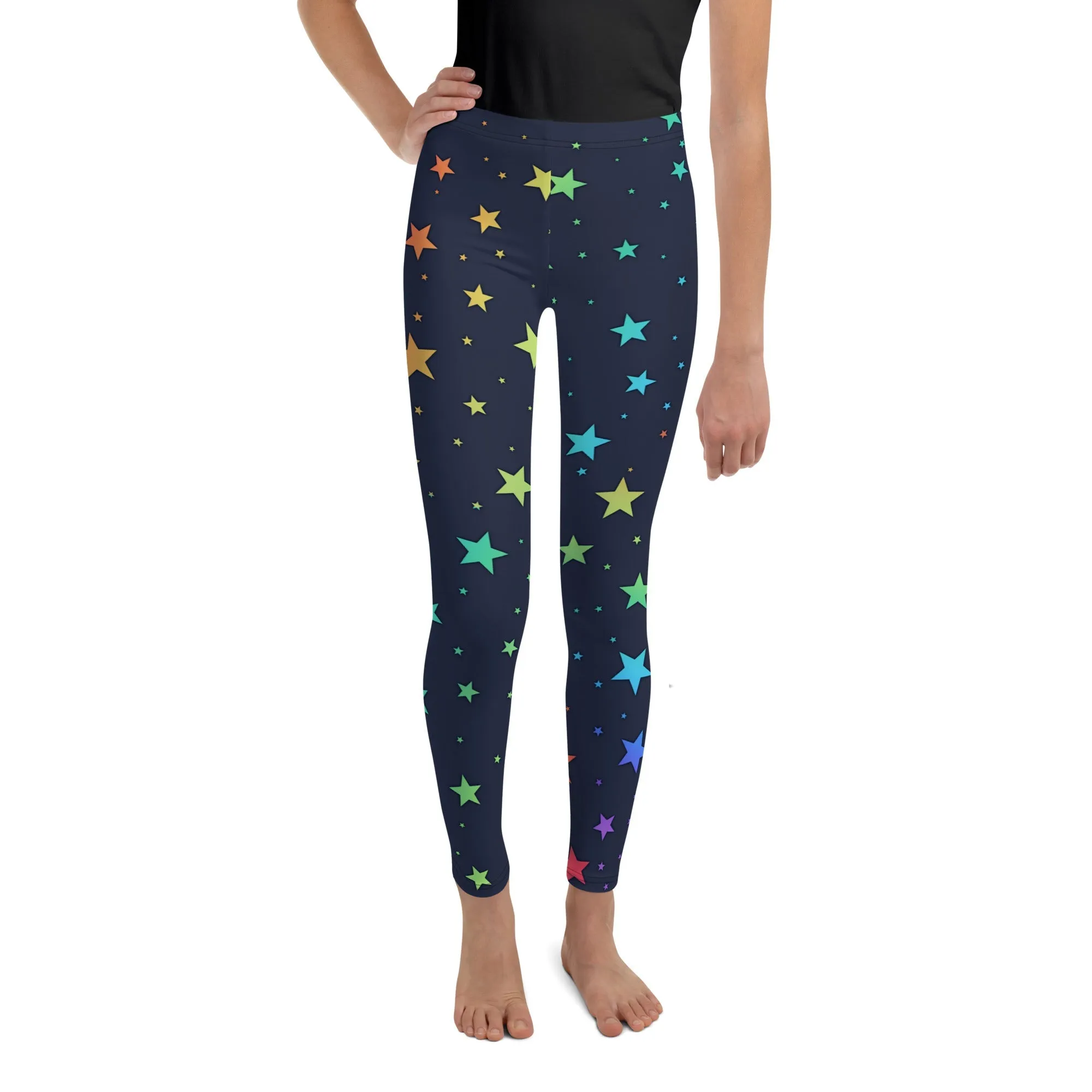 Rainbow Stars Youth Leggings