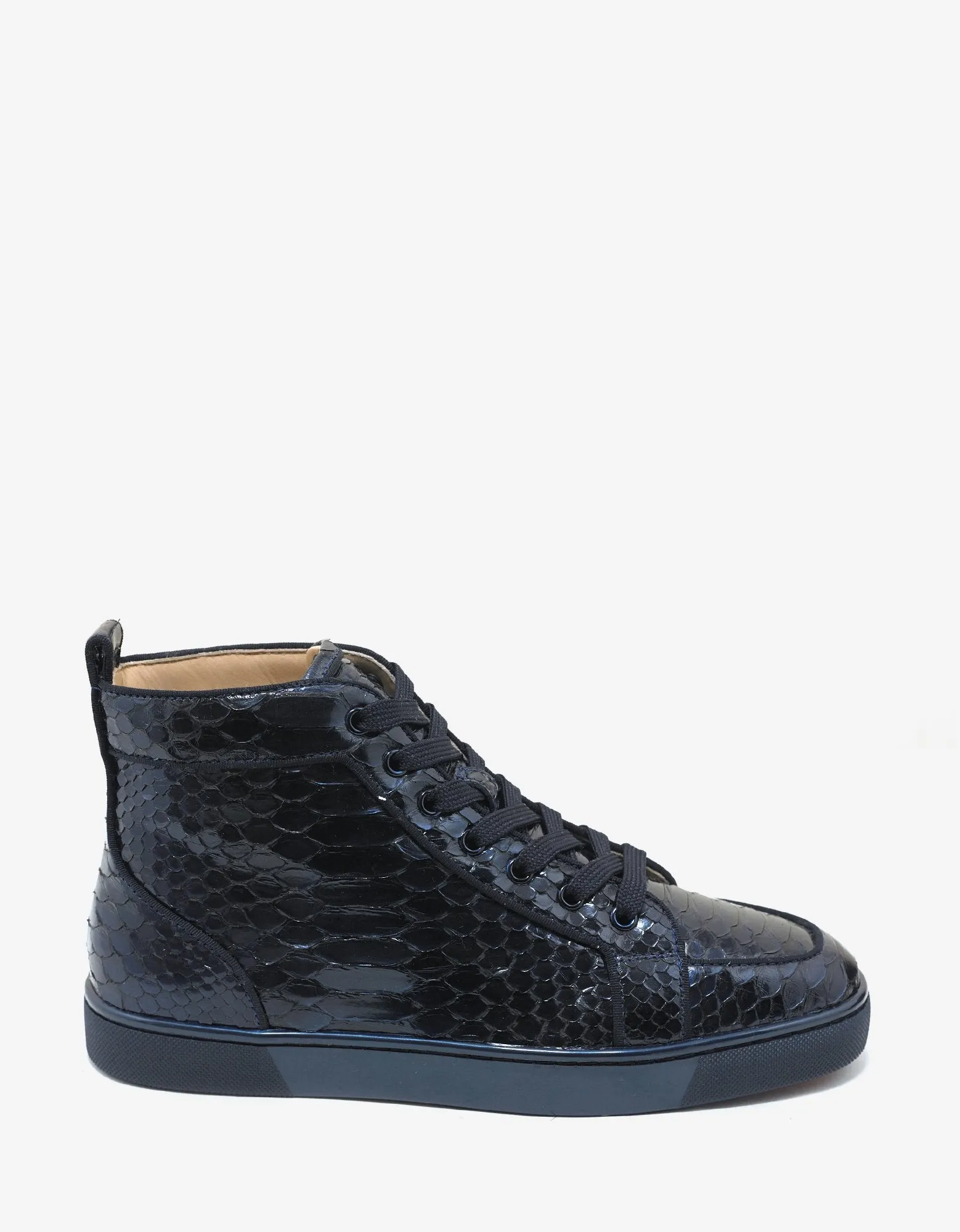 Rantus Orlato Flat Python Leather High Top Trainers -