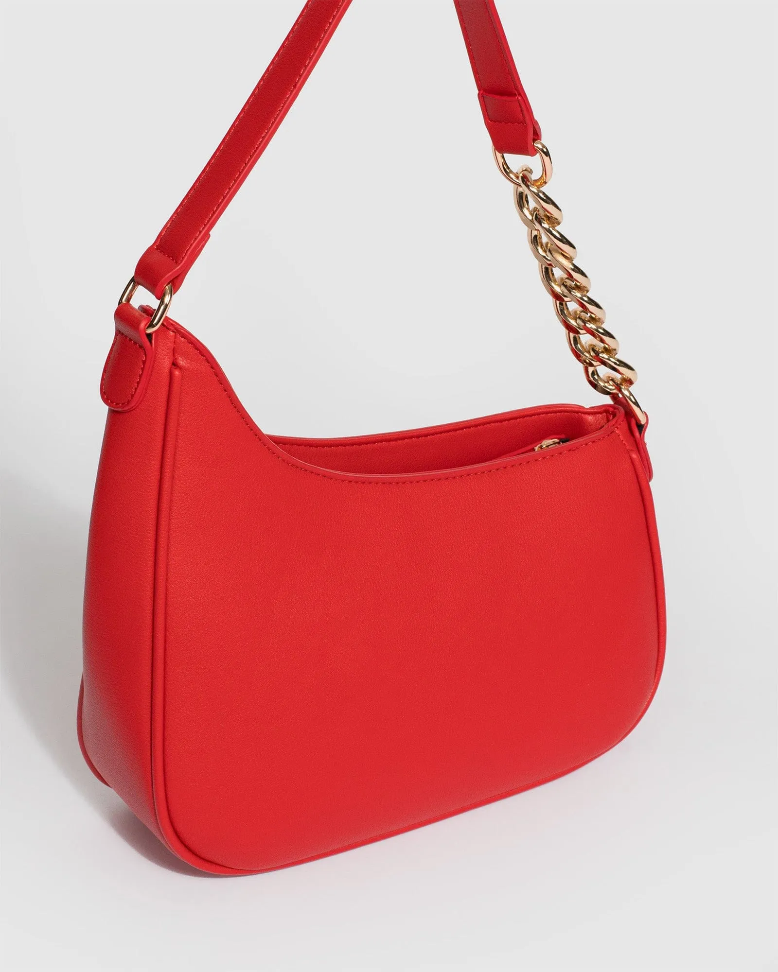 Red Monica Shoulder Bag