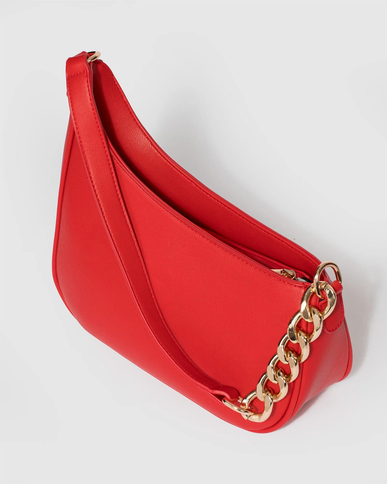 Red Monica Shoulder Bag