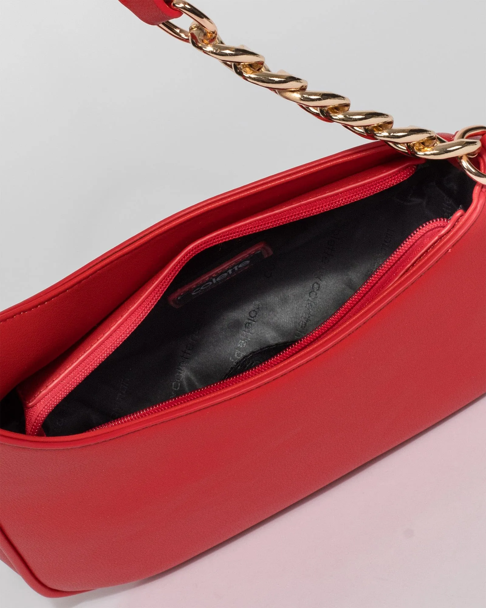 Red Monica Shoulder Bag