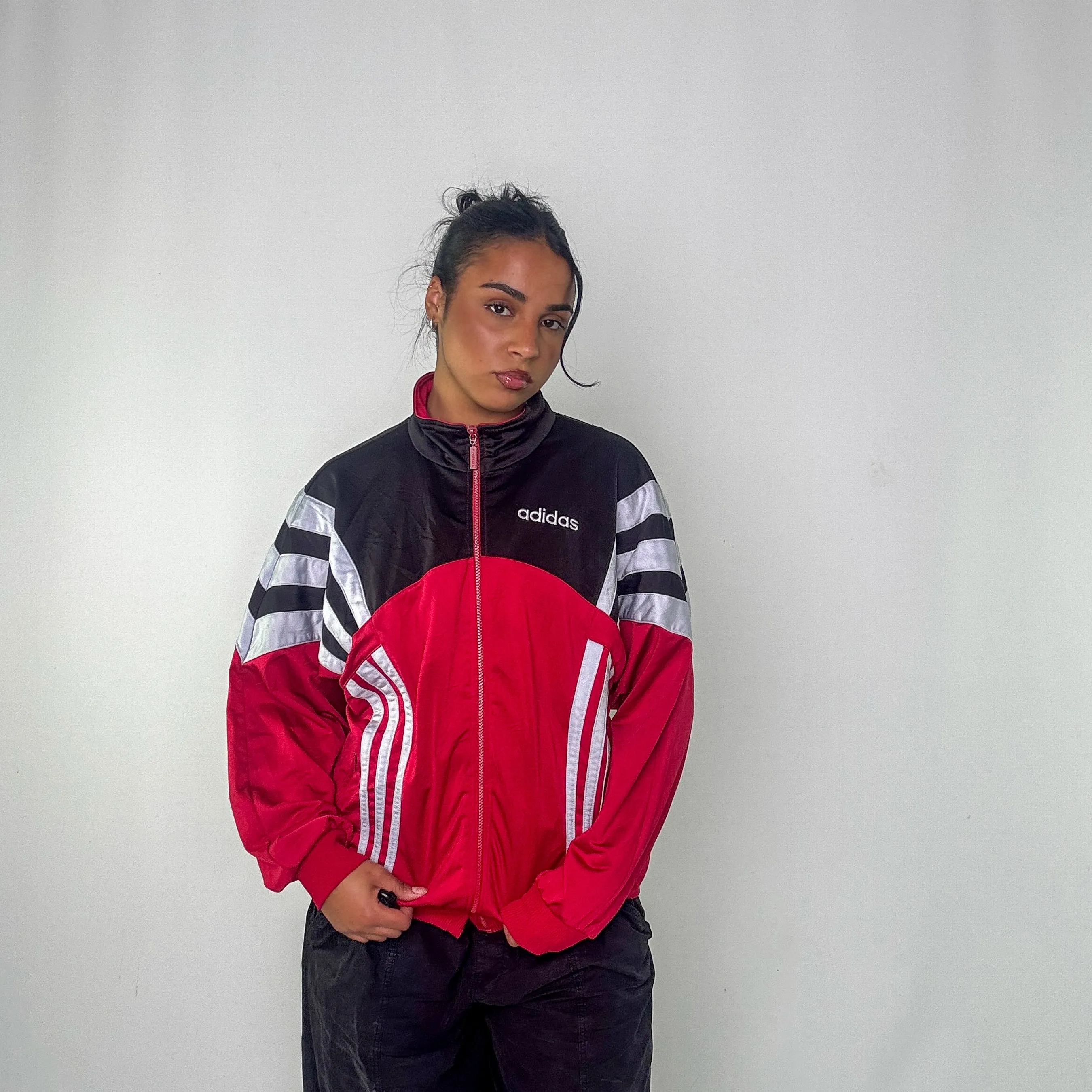 Red y2ks Adidas Track Jacket (L)