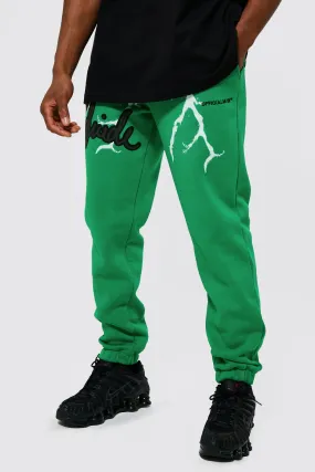 Regular Fit Worldwide Graphic Joggers