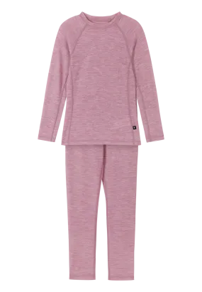 Reima Kids' Thermal Set Kinsei Grey Pink | Buy Reima Kids' Thermal Set Kinsei Grey Pink here | Outnorth