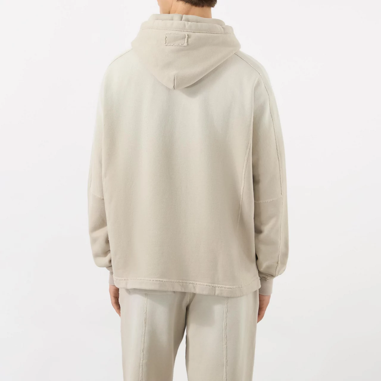 REPRESENT Step Hem Hoodie - Beige