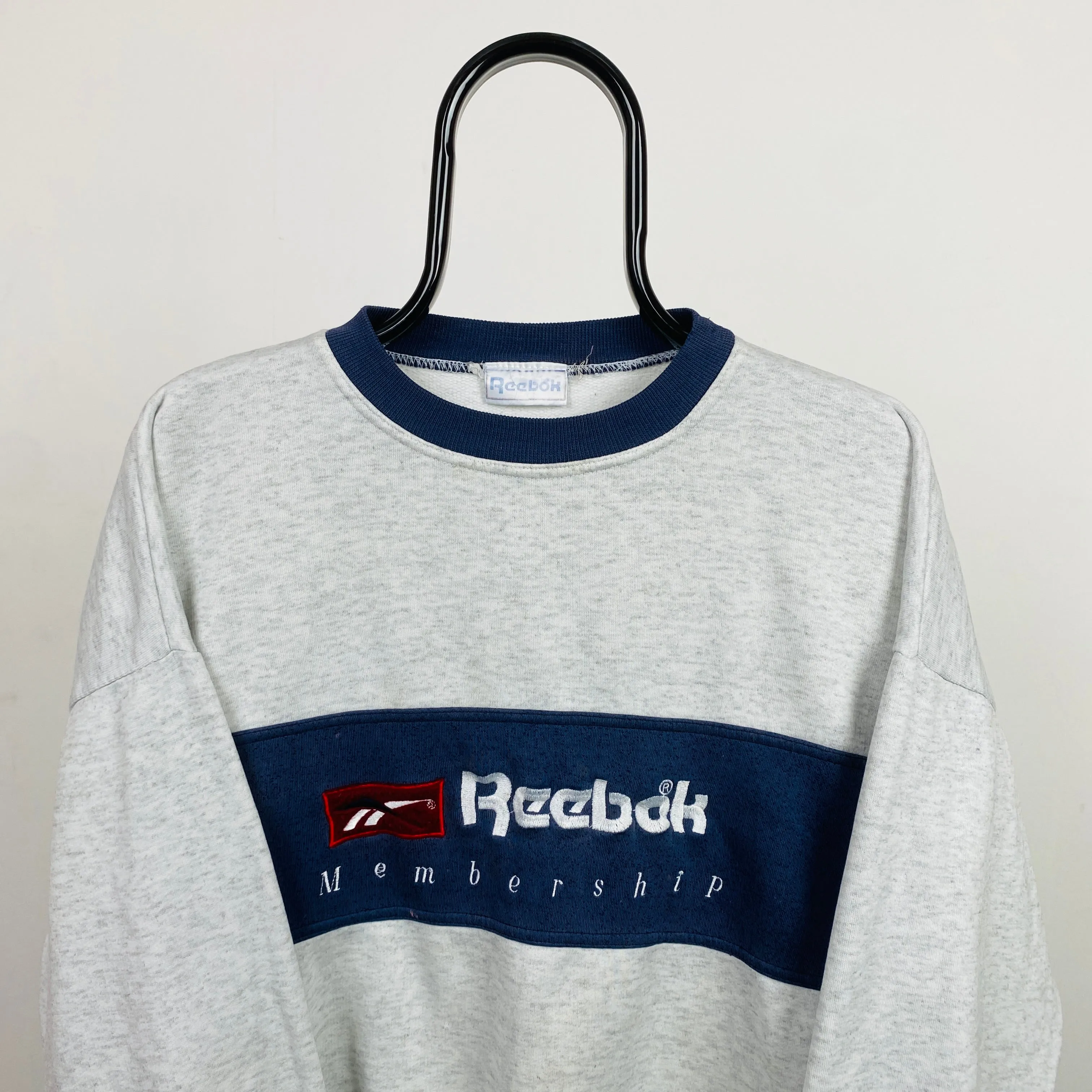 Retro Reebok Membership Sweatshirt Grey Medium