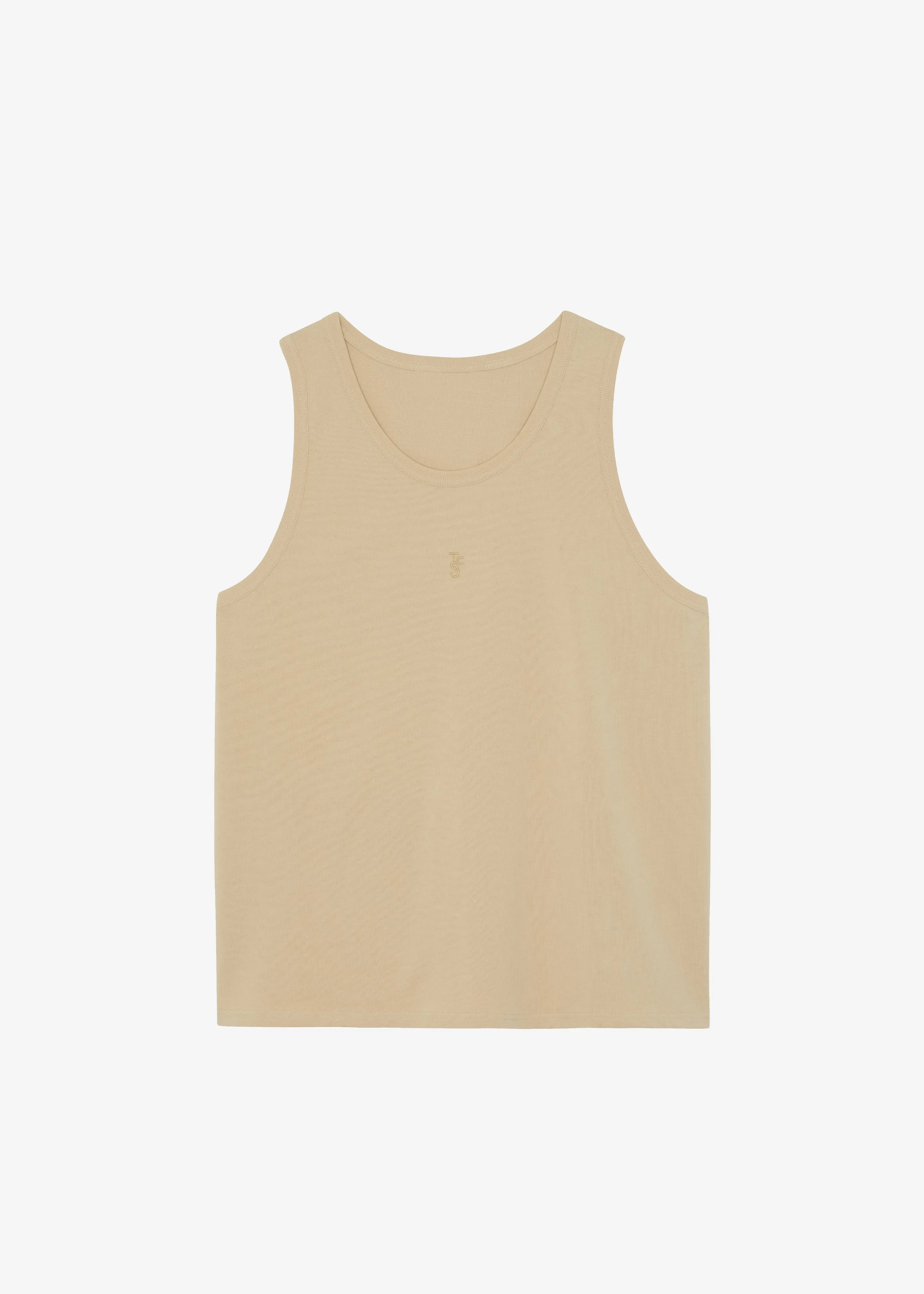 Rexy Embroidered Tank Top - Latte