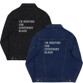 Rooting For Everyone Black Denim jacket