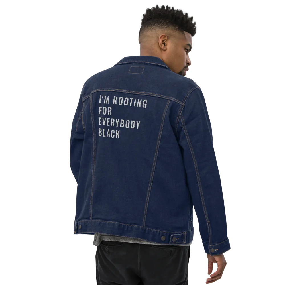 Rooting For Everyone Black Denim jacket