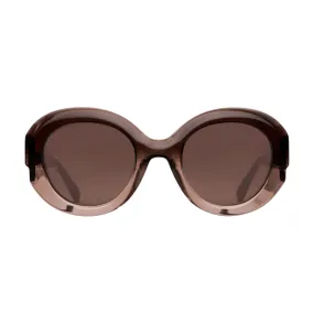 Round Sunglasses - Dark Tan