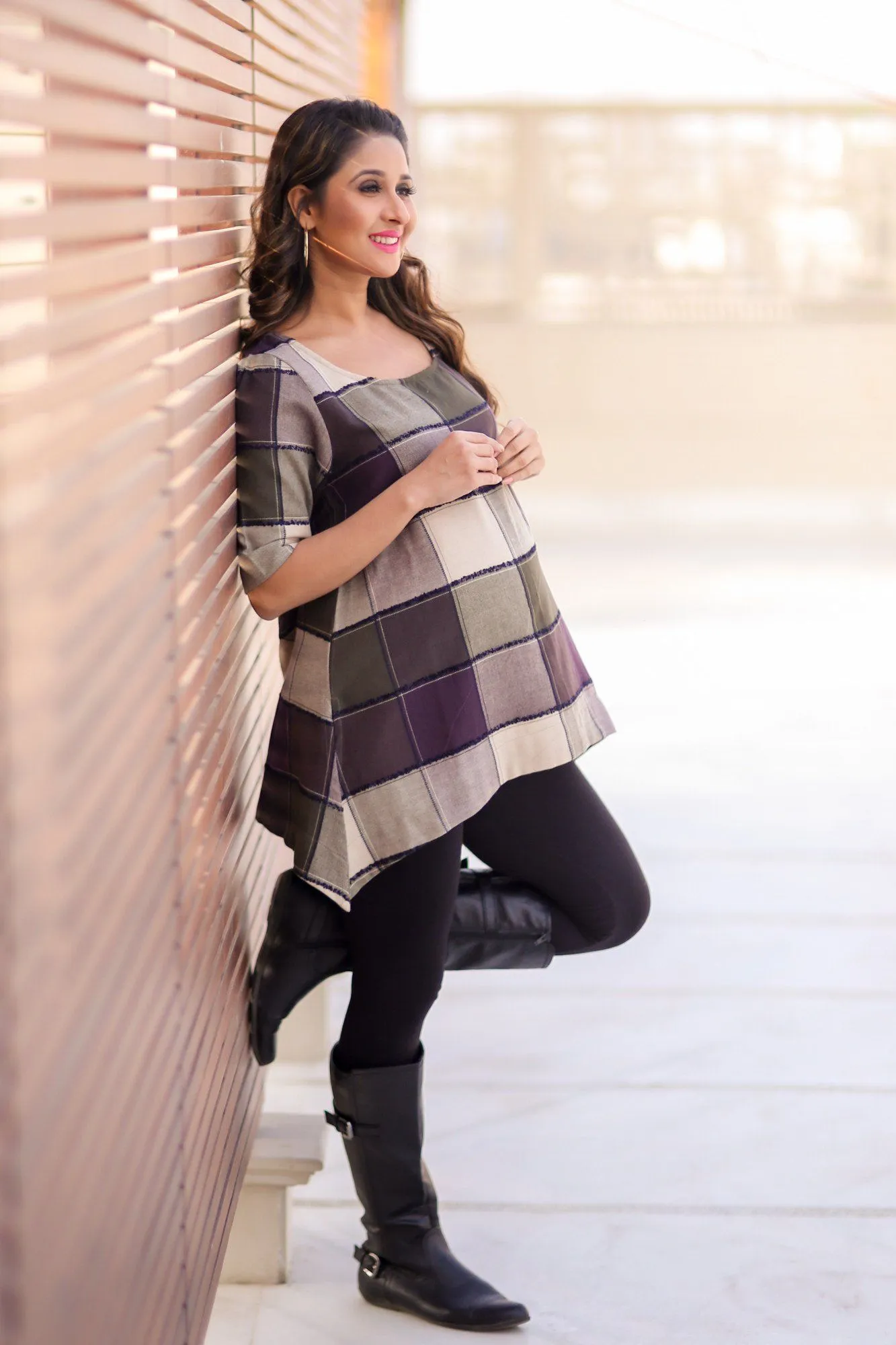 Rusted Patch Maternity Top