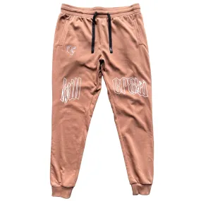 SCAR JOGGERS - BROWN / WHITE