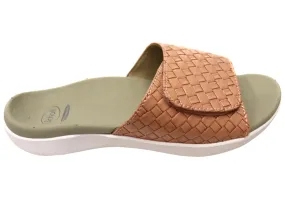 Scholl Orthaheel Samos II Womens Comfortable Supportive Slides Sandals