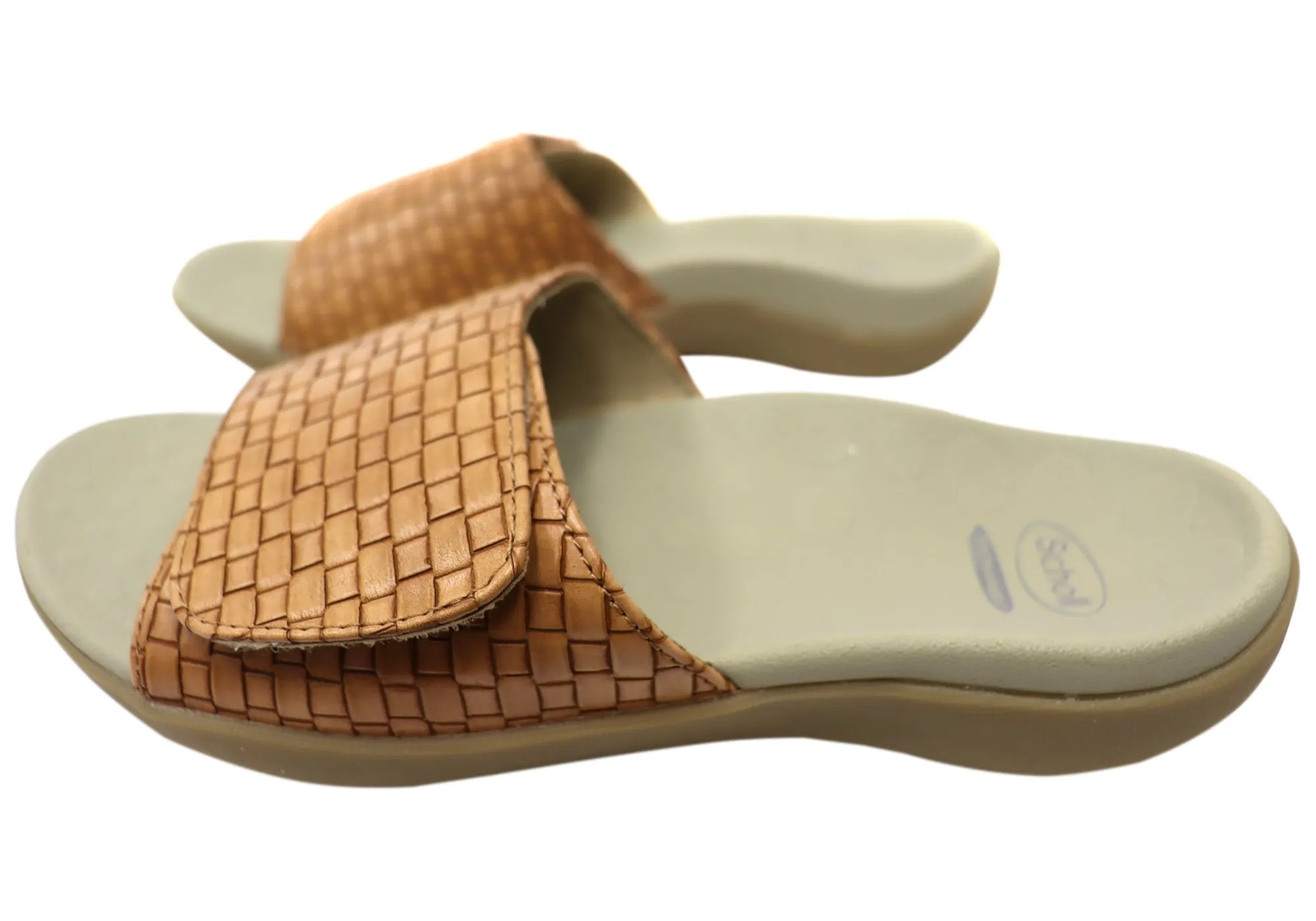 Scholl Orthaheel Samos II Womens Comfortable Supportive Slides Sandals