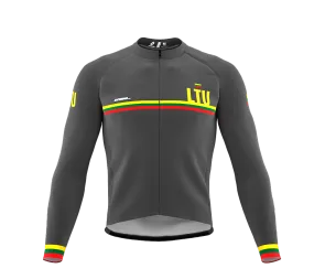 ScudoPro Pro Thermal Long Sleeve Cycling Jersey Country CODE Lithuania Gray | Men and Women