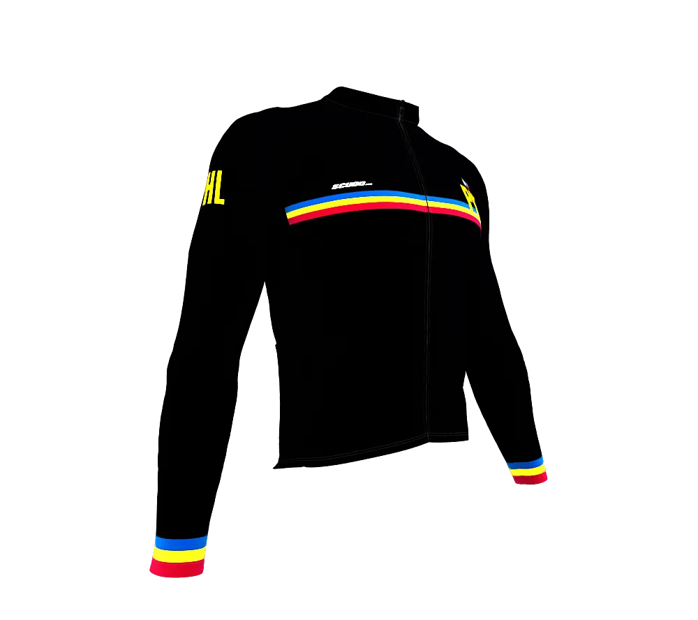 ScudoPro Pro Thermal Long Sleeve Cycling Jersey Country CODE Philippines Black | Men and Women