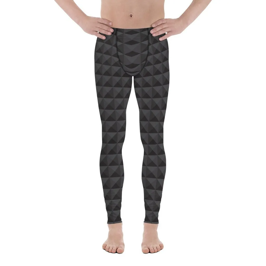 Seamless Cube Pattern Men's Leggings