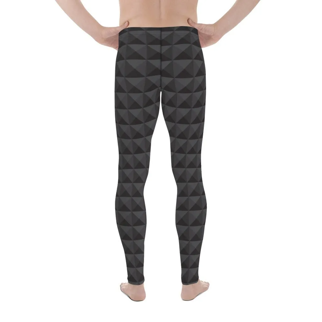 Seamless Cube Pattern Men's Leggings