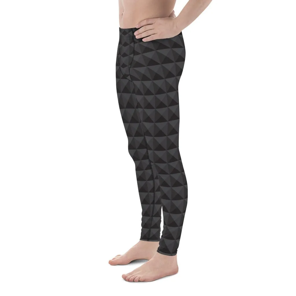 Seamless Cube Pattern Men's Leggings