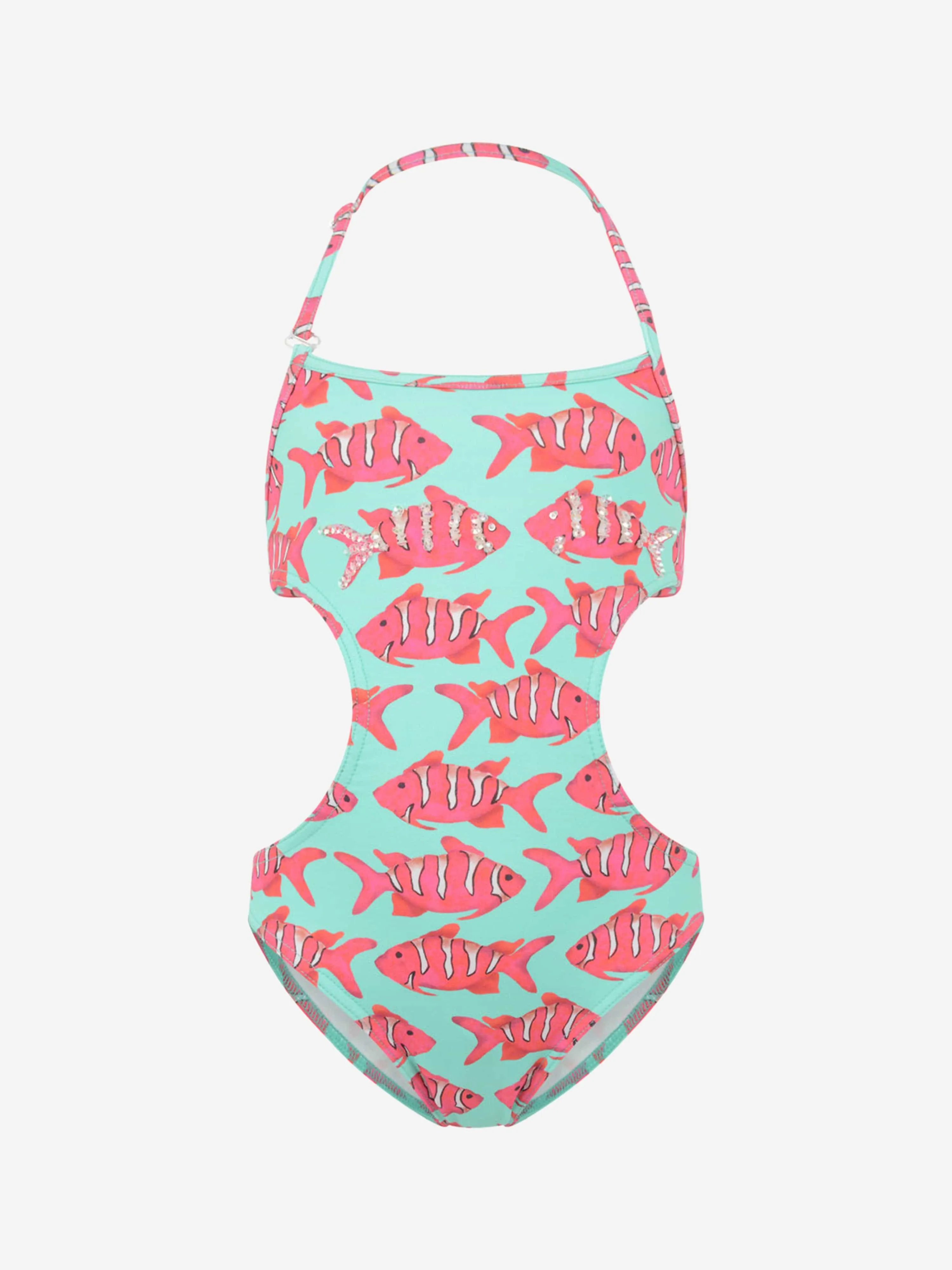 Selini Action Girls Fishes Print Bikini