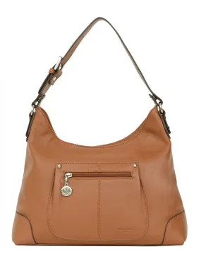 Shoulder bag 1 handle tan calfskin 462042