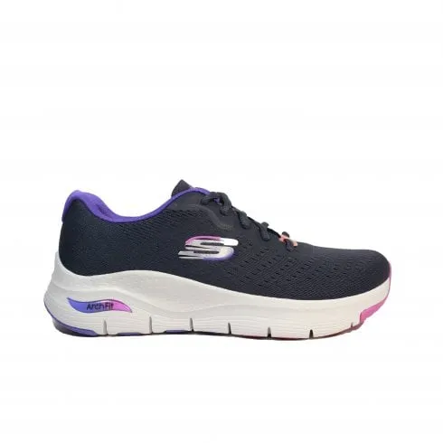 Skechers Arch Fit - Infinity Cool | Navy/Purple | Womens Trainers