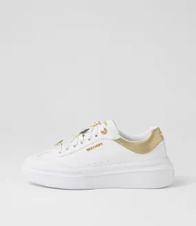 SKECHERS Cordova Classic White Gold Sneakers