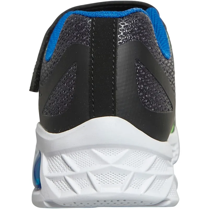 SKECHERS Junior Boys Microspec Max II Trainers Black/Blue/Lime