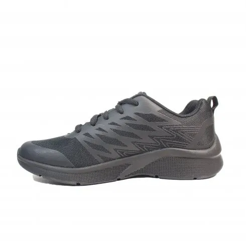 Skechers Microspec - Quick Sprint | Black | Childrens School Trainers