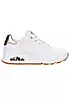 Skechers White Durabuck Uno 41 Golden Air Trainers