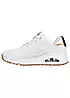 Skechers White Durabuck Uno 41 Golden Air Trainers