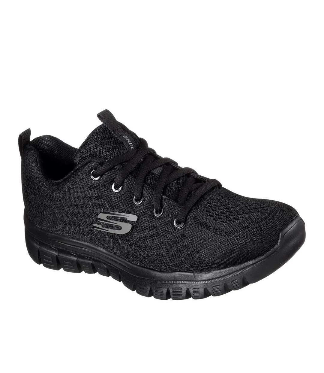 Skechers Womens/Ladies Graceful Get Connected Trainers (Black) - UTFS8008