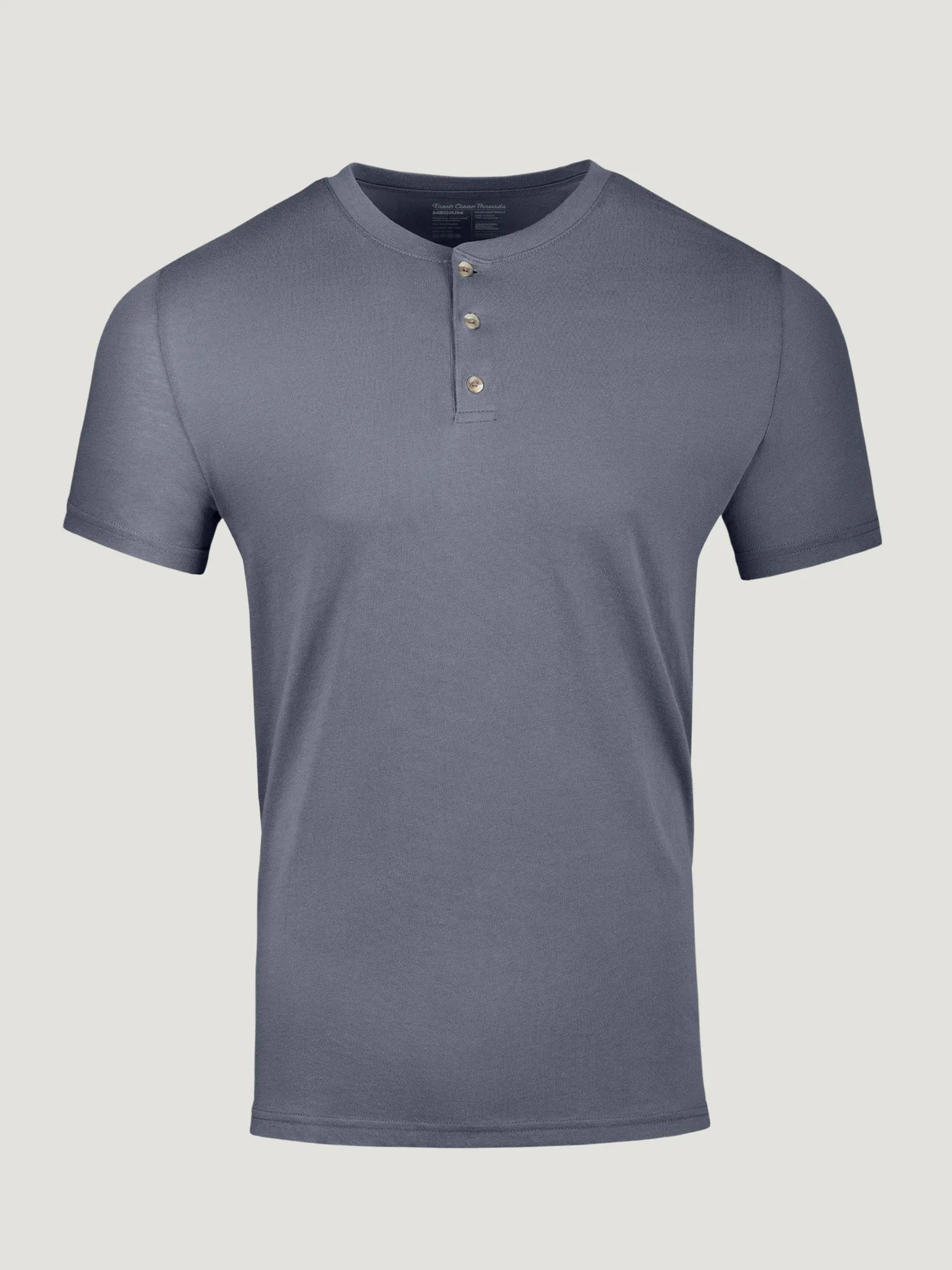 Slate Short Sleeve Henley