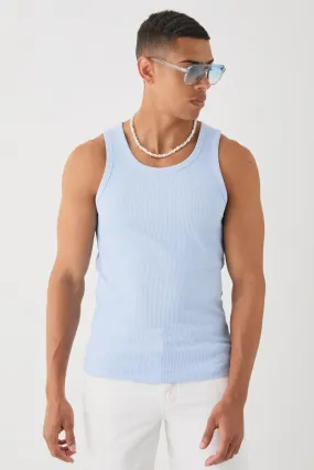 Slim Waffle Tank Top